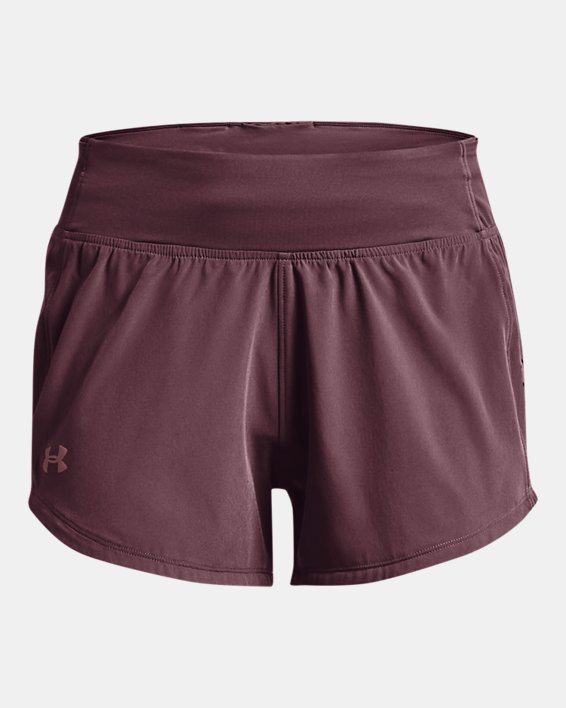 Women's UA Speedpocket Shorts, Purple, pdpMainDesktop image number 9